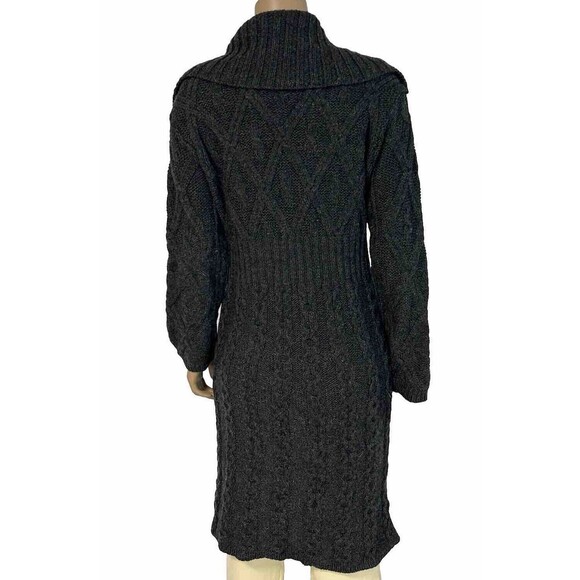 Aran Crafts Black Cable Knit Cardigan - Picture 4 of 10